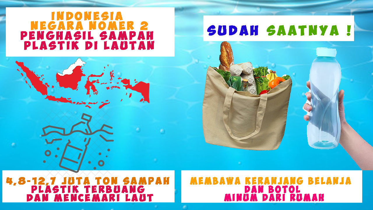 Indonesia Negara Pencemar Lautan Nomer 2, Saatnya Kurangi Pemakaian Plastik